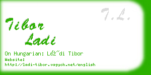 tibor ladi business card